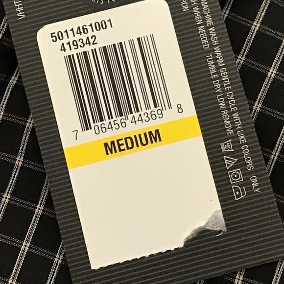 NWT - Van Heusen Wrinkle Free Plaid Long Sleeve Shirt - Picture 8 of 11